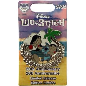 Disney Lilo & Stitch Blue Alien 20th Anniversary PIN 2022 Limited Release New